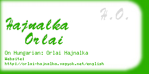 hajnalka orlai business card